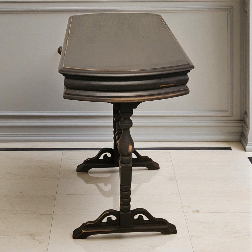 7179 Vintage Black Side #Table with Drawer ~ Furniture