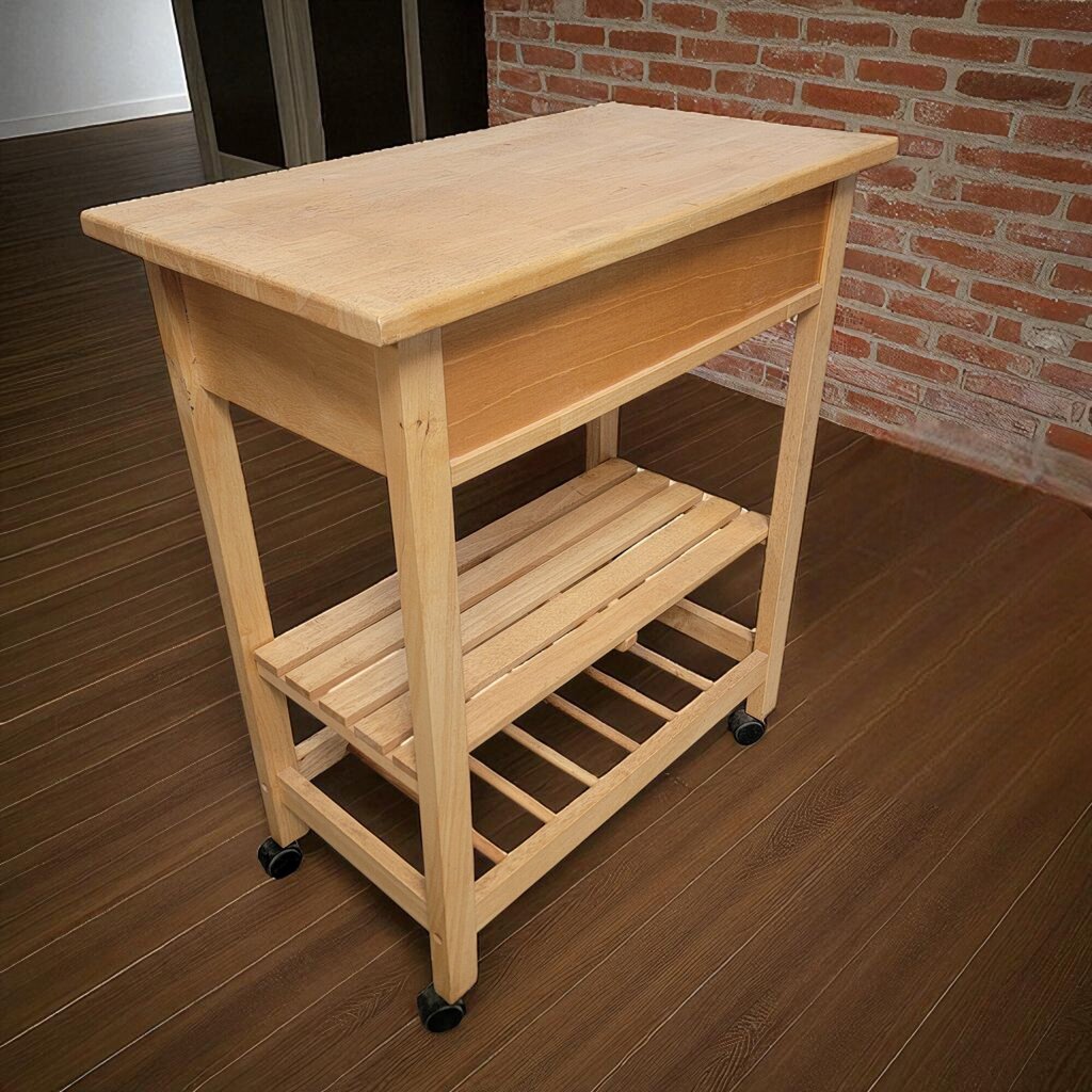 7182 Rolling Kitchen #Island with 3 Drawers and Shelf Furniture