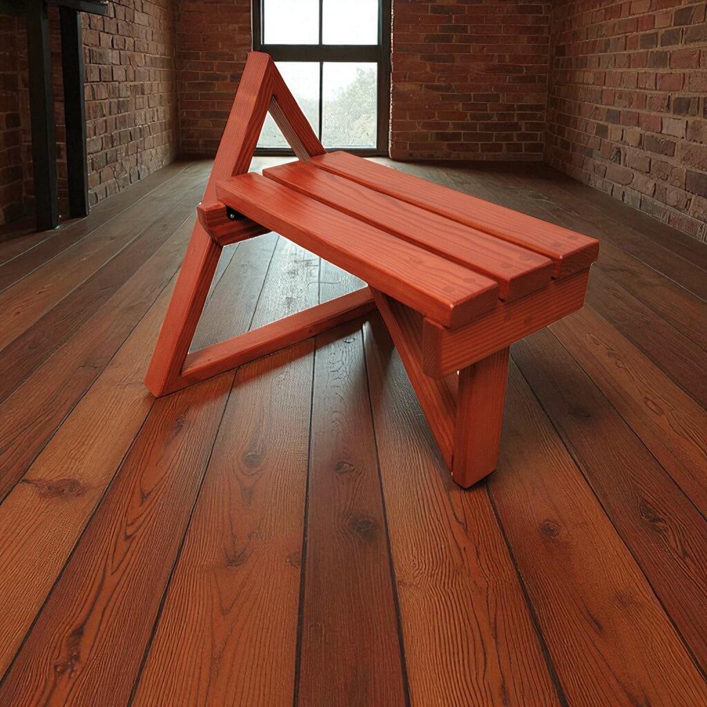 7190 Custom Red Wood #Bench Furniture