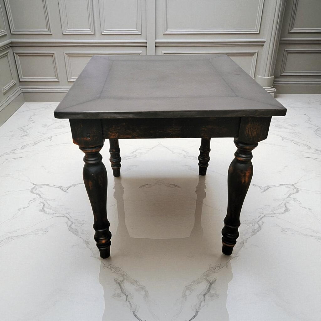 7194 Distressed Broyhill Side Table with Tin Top ~ Furniture