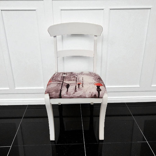 7197 Paris Style White Wood #Chair Used Furniture