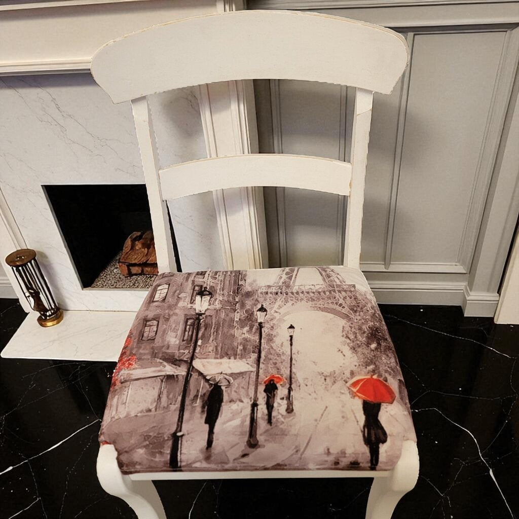 7197 Paris Style White Wood #Chair Furniture