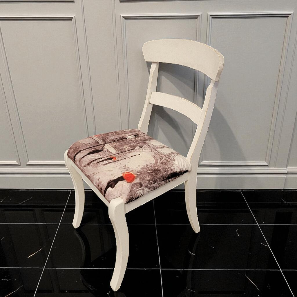 7197 Paris Style White Wood #Chair Furniture