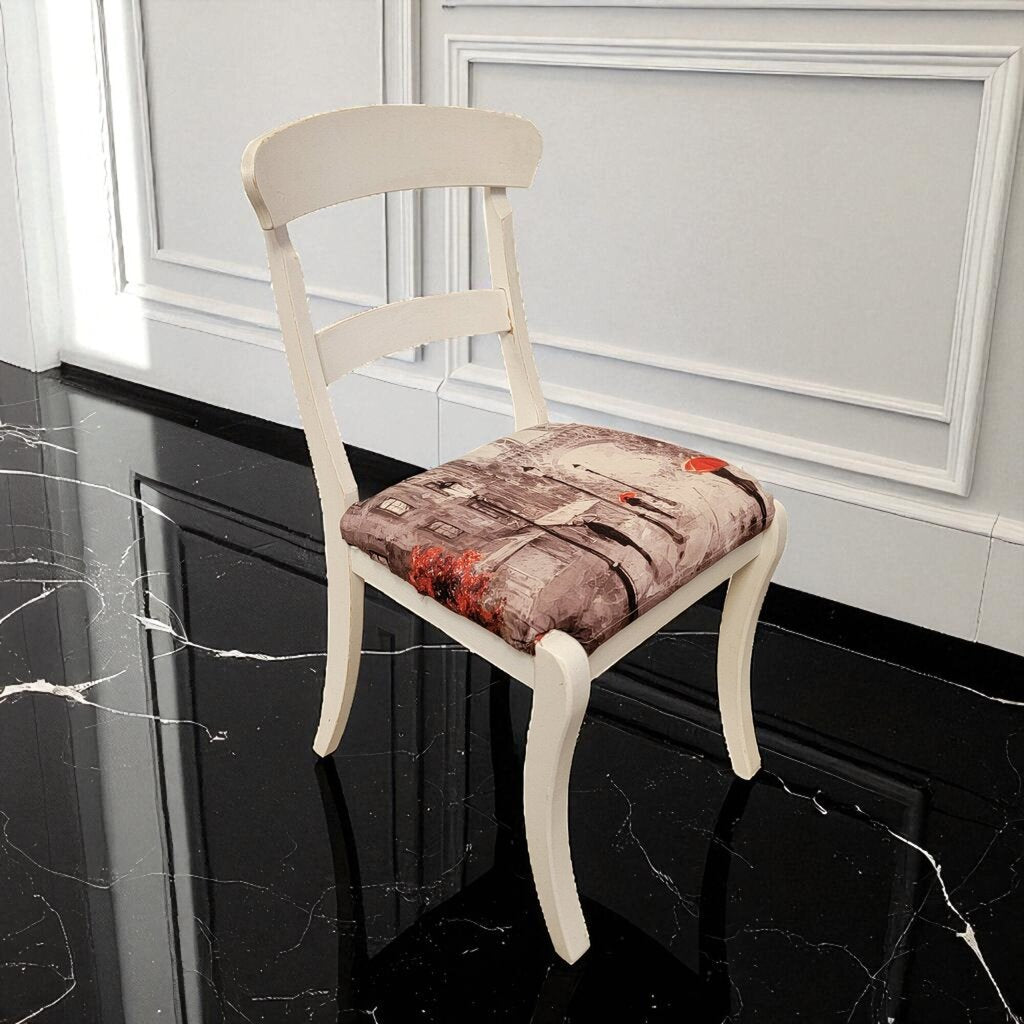 7197 Paris Style White Wood #Chair Furniture