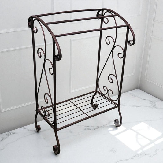 7213 Scrolled Blanket/ Towel Rack Used Furniture