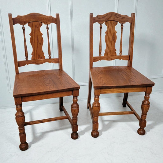 7215-7216 Vintage Oak Side Chair Used Furniture