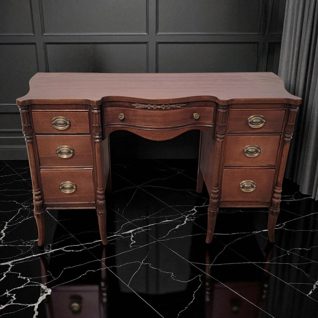 7228 Antique Chippendale 7 Drawer #Desk