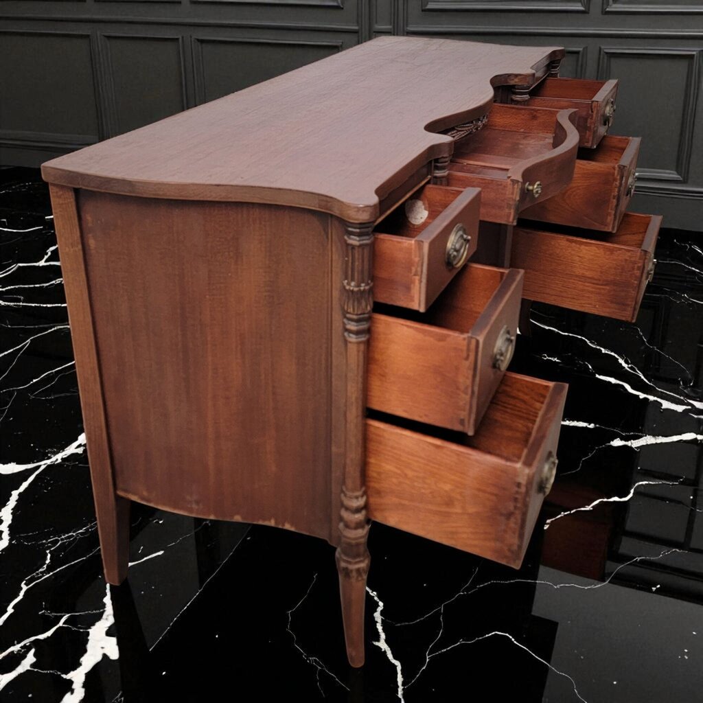 7228 Antique Chippendale 7 Drawer #Desk