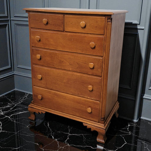 7229 Vintage Maple 6 Drawer Chest Used Furniture