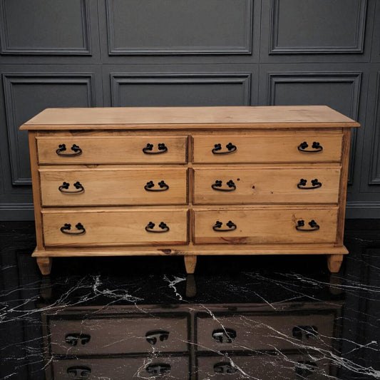 7231 Traditional Solid Mexican Pine 6 Drawer #Dresser Used Furniture