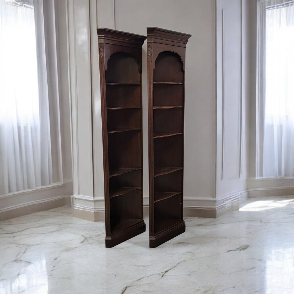 7237-7238 Ethan Allen 6 Tier Corner #Shelf * 2 - Dealer Shared