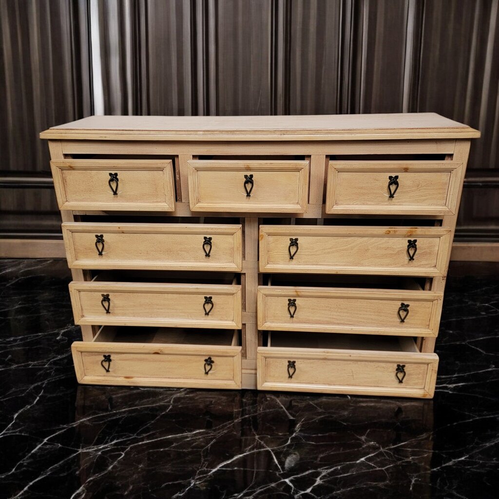 7257 9 Drawer Mexican Lightwood Mule Chest * 2 - Dealer Shared