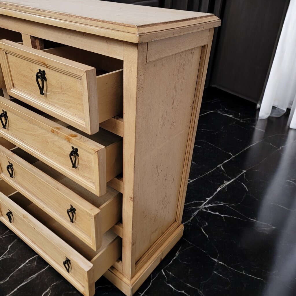 7257 9 Drawer Mexican Lightwood Mule Chest * 2 - Dealer Shared