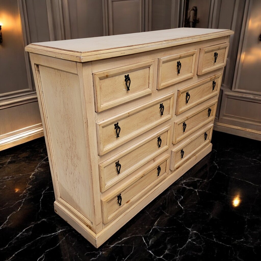 7257 9 Drawer Mexican Lightwood Mule Chest * 2 - Dealer Shared