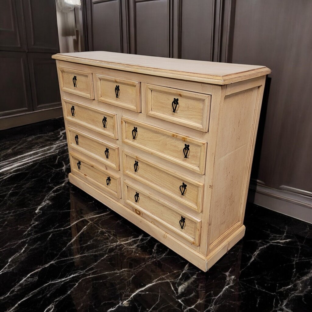 7257 9 Drawer Mexican Lightwood Mule Chest * 2 - Dealer Shared