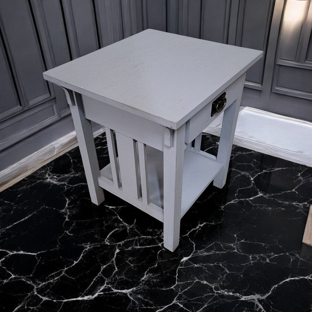 7267 Gray Nightstand with Drawer ~ Furniture