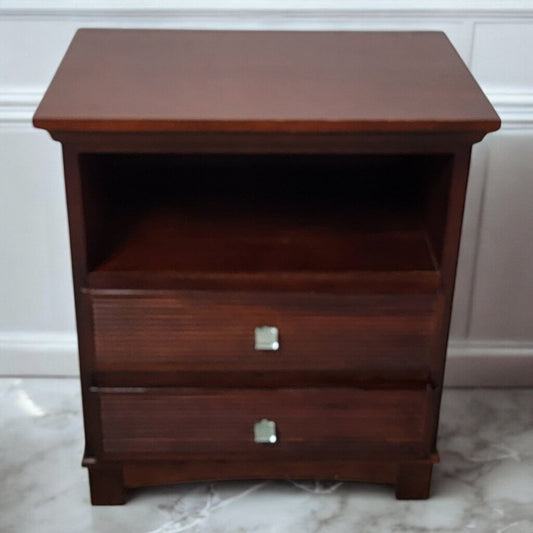 7285 Contemporary Wood 2 Drawer #Nightstand Used ~ Furniture