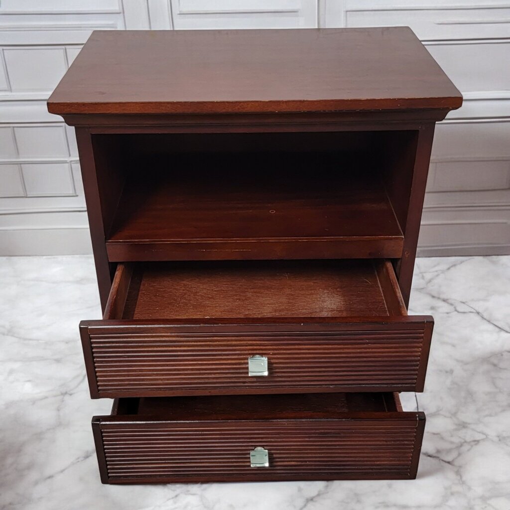 7285 Contemporary Wood 2 Drawer #Nightstand ~ Furniture