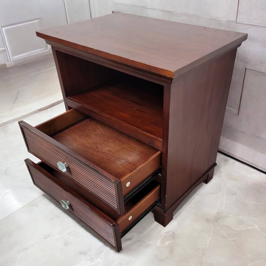 7285 Contemporary Wood 2 Drawer #Nightstand ~ Furniture