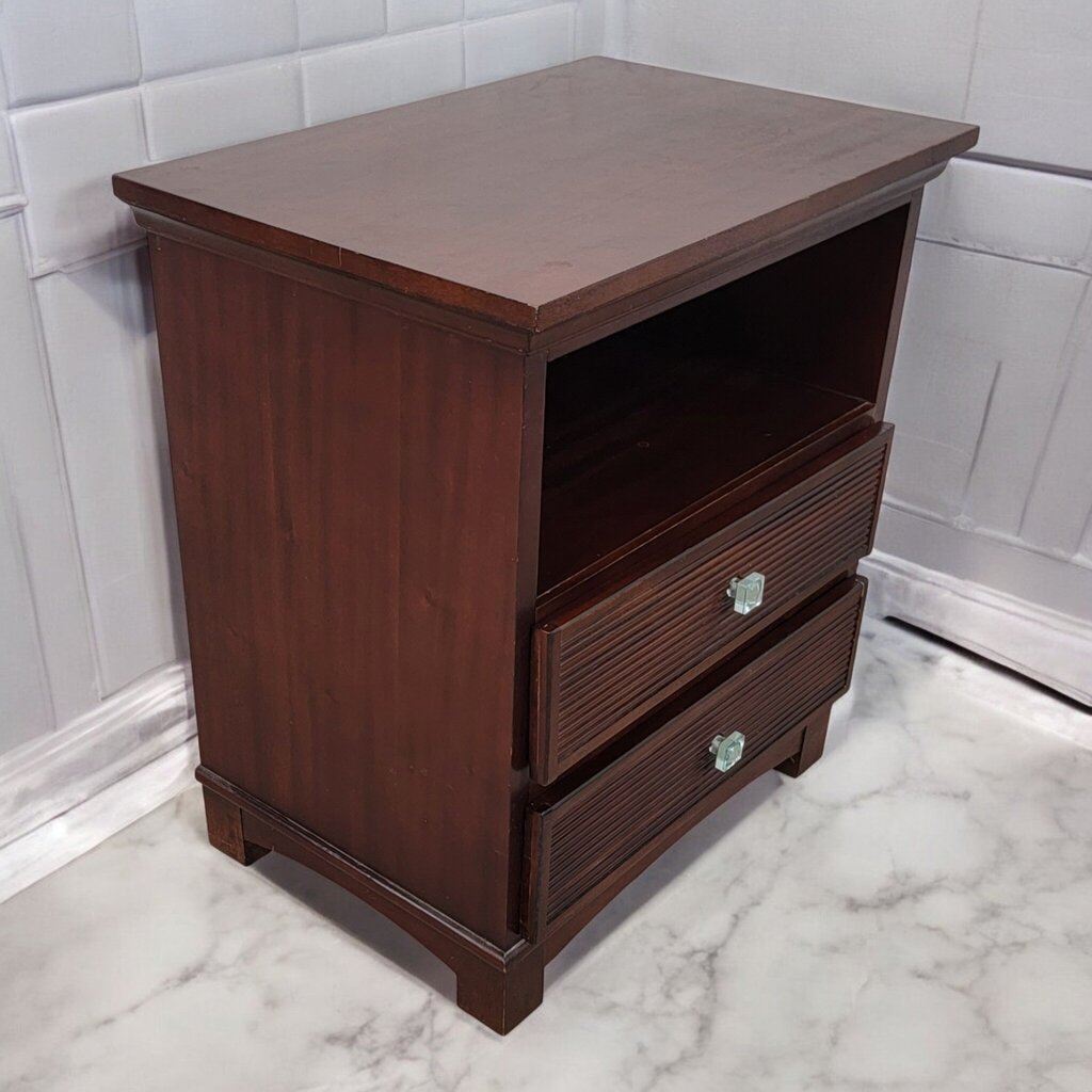 7285 Contemporary Wood 2 Drawer #Nightstand ~ Furniture
