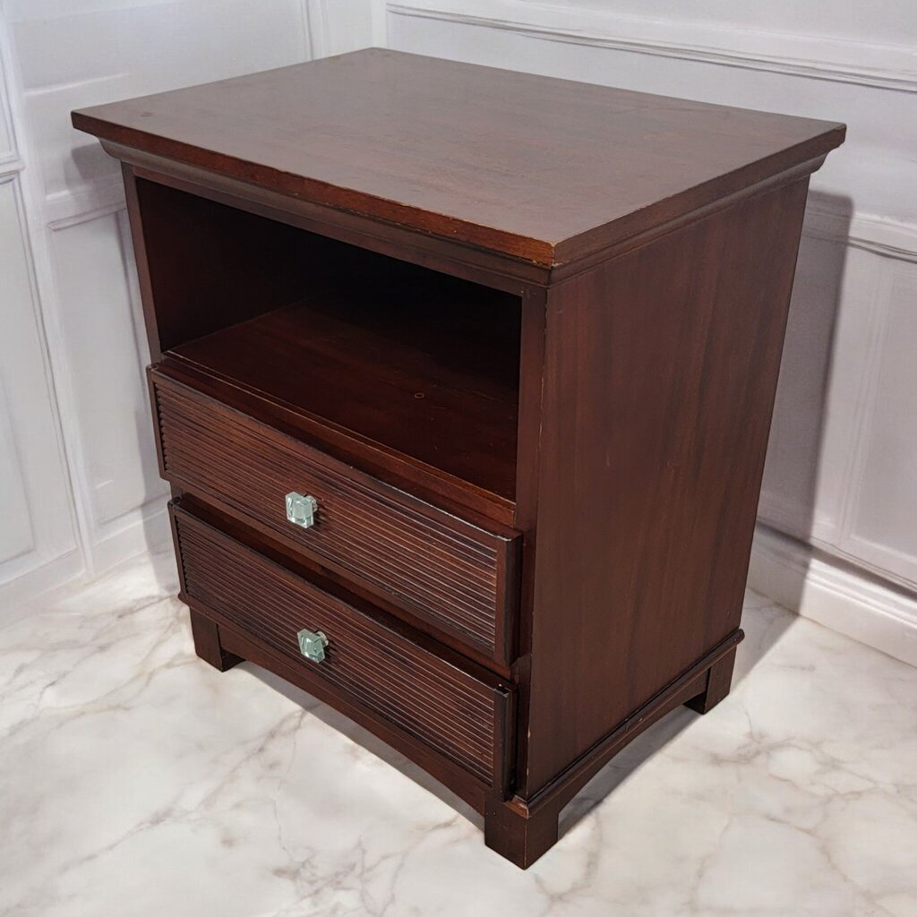 7285 Contemporary Wood 2 Drawer #Nightstand ~ Furniture