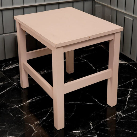 7287 Dusty Pink Side Table Used ~ Furniture