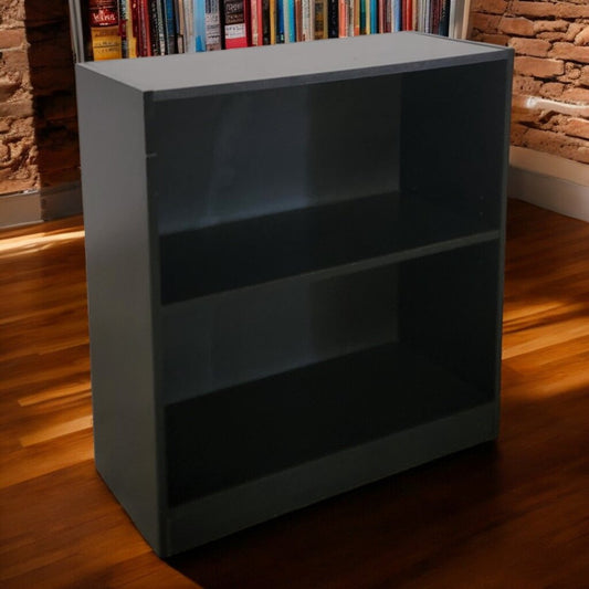 7304 Black 2 Shelf Bookcase Used ~ Furniture