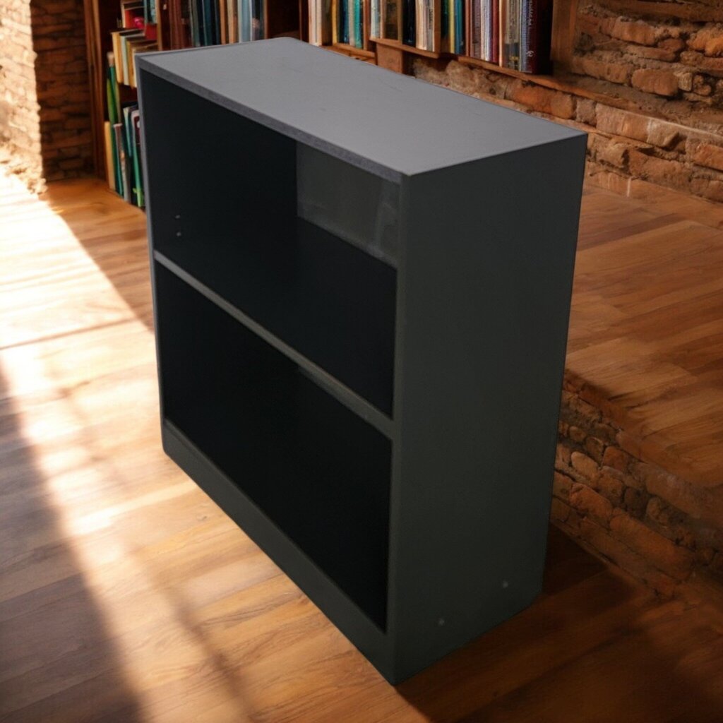 7304 Black 2 Shelf Bookcase ~ Furniture