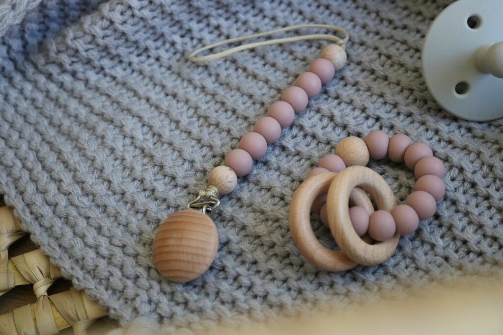 Pacifier Clip | Blush * Children's Accessories