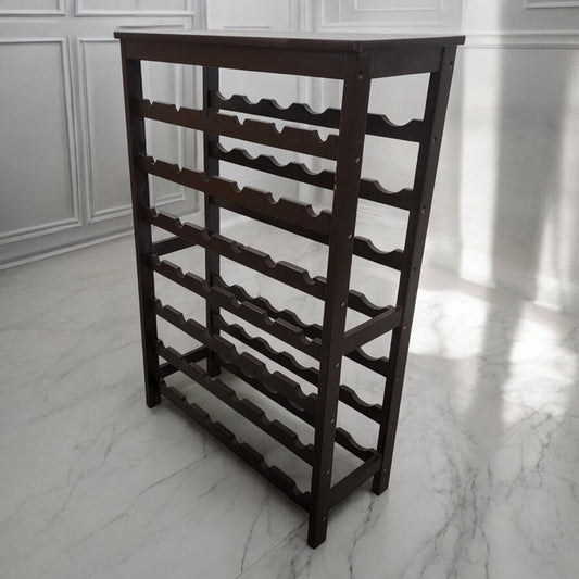 7325 Espresso Wine Rack Used ~ Furniture