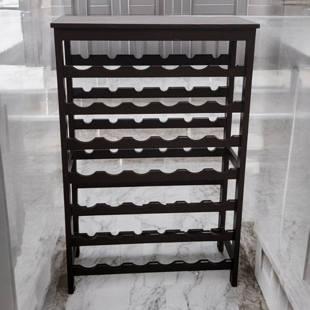 7325 Espresso Wine Rack ~ Furniture