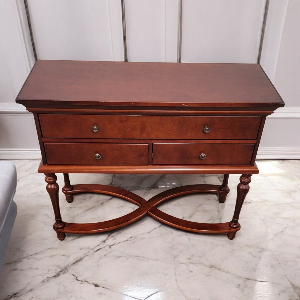7330 Cherry 3 Drawer Buffet Console ~ Furniture