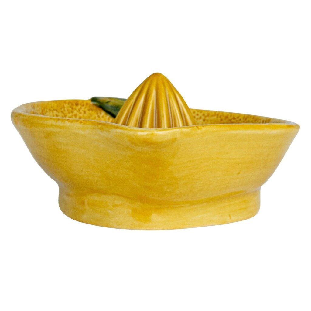Hand-Painted Stoneware Lemon Shaped Juicer * Home