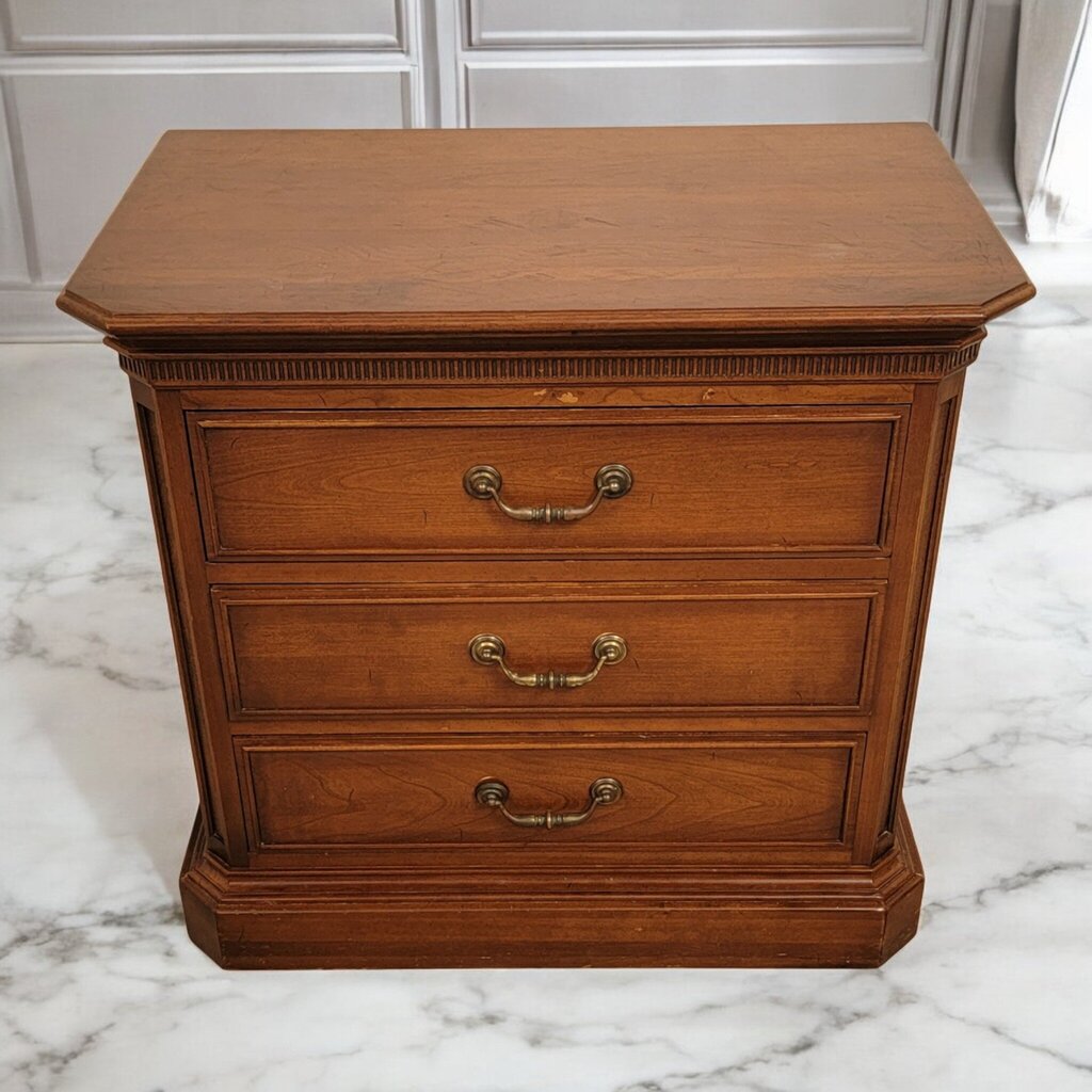 7334 Ethan Allen 3 Drawer #Nightstand Used ~ Furniture