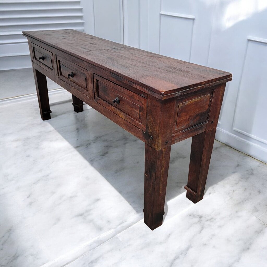 7336 Solid Wood 3 Drawer Mansion Style Sideboard/ Console * 2 - Dealer Shared