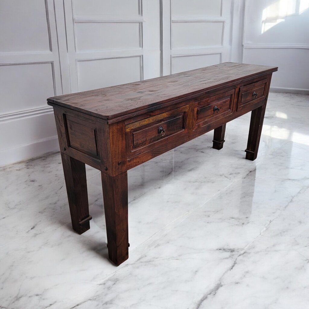 7336 Solid Wood 3 Drawer Mansion Style Sideboard/ Console * 2 - Dealer Shared