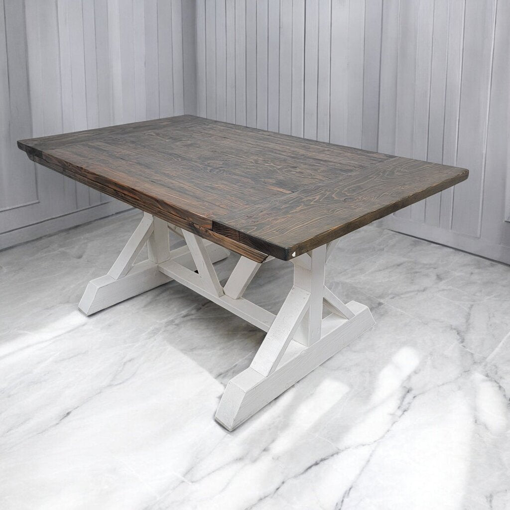 7337 Solid Wood Farmhouse Dining Table ~ Furniture