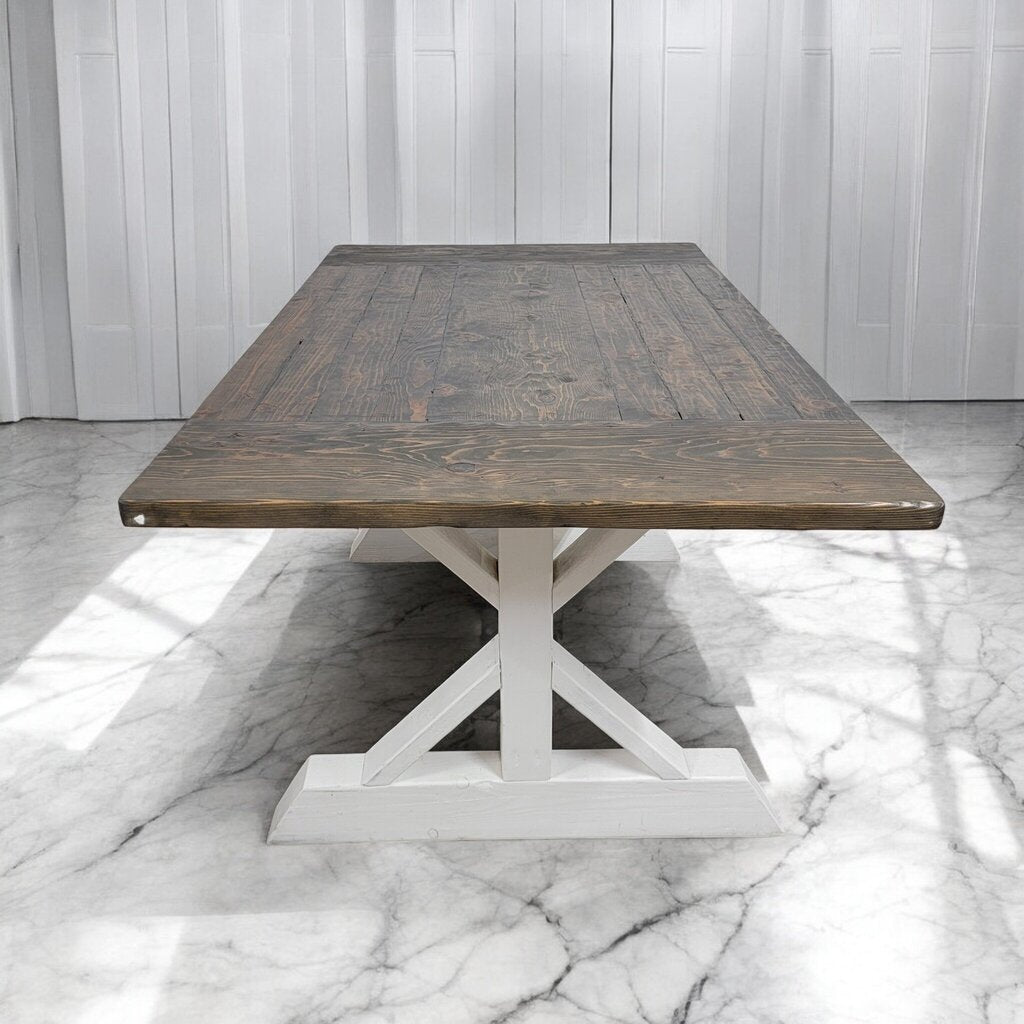 7337 Solid Wood Farmhouse Dining Table ~ Furniture