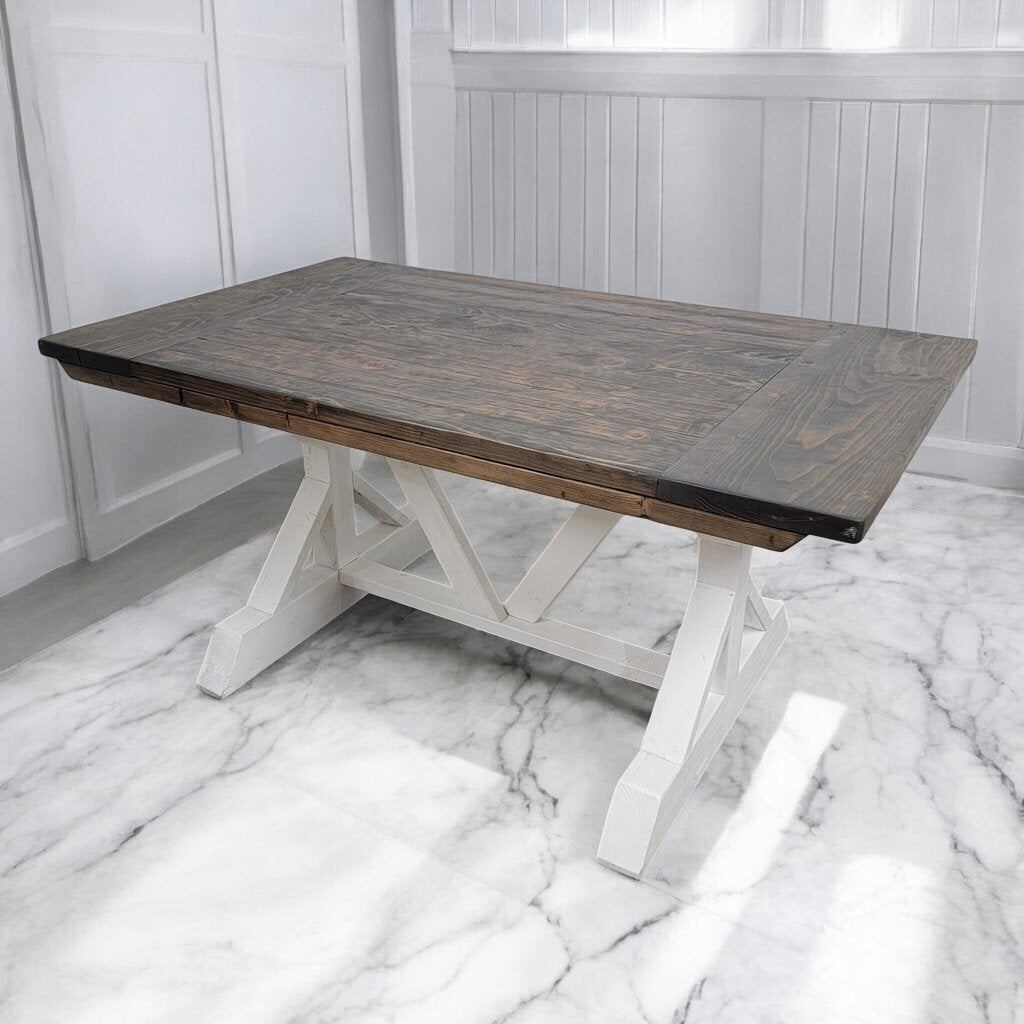 7337 Solid Wood Farmhouse Dining Table ~ Furniture