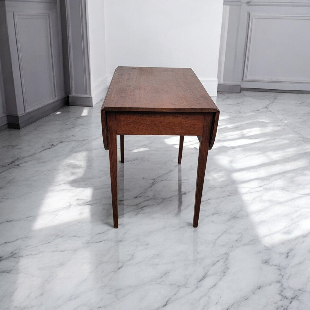 7339 Vintage Solid Wood Drop Leaf #Table with Drawer ~ Furniture