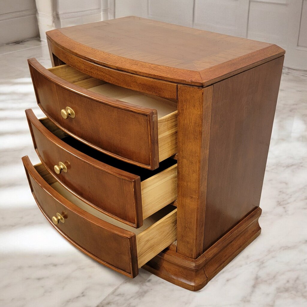 7340 Burl Wood 3 Drawer #Chest ~ Furniture