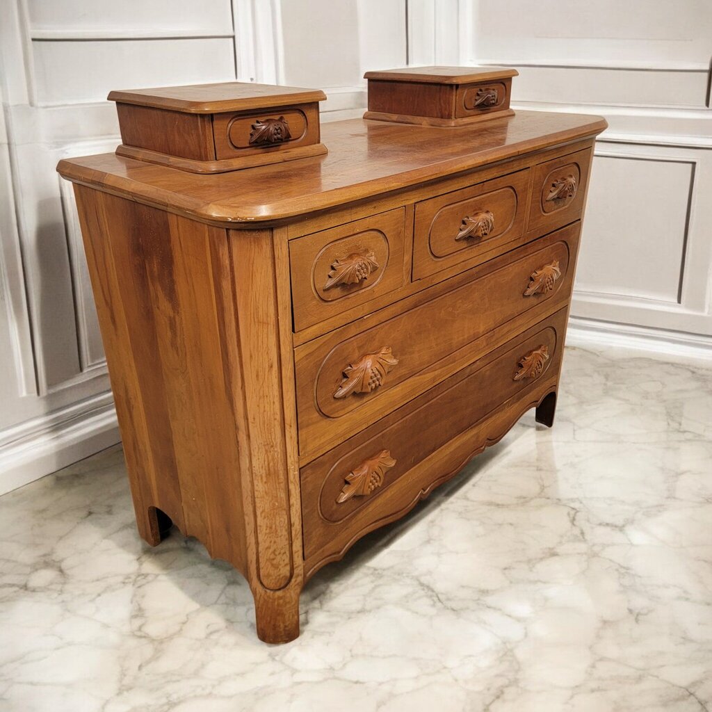 7341 Antique 7 Drawer Walnut #Dresser ~ Furniture
