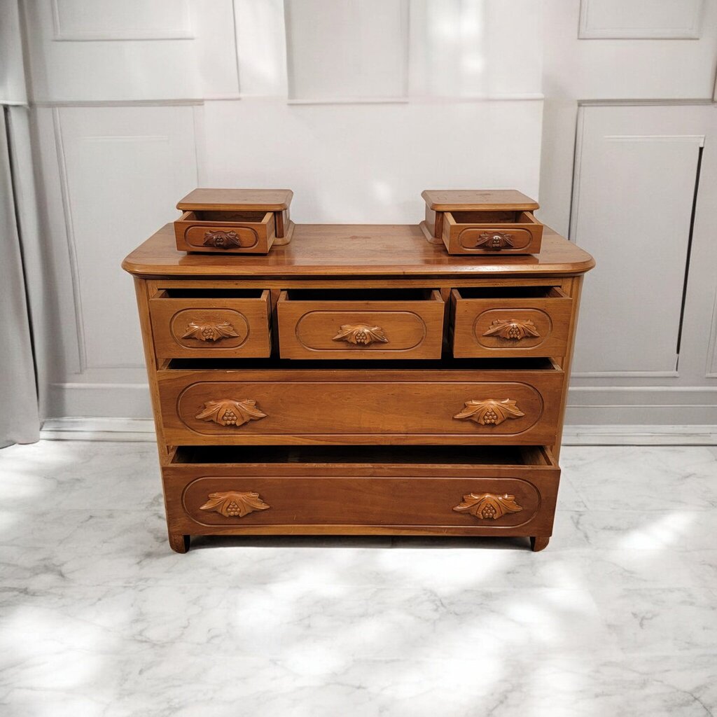 7341 Antique 7 Drawer Walnut #Dresser ~ Furniture