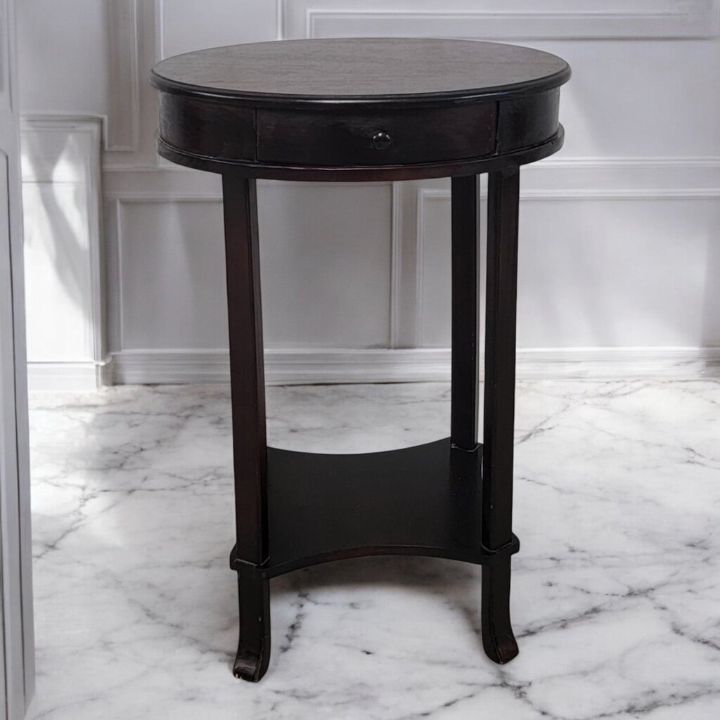 7364 Reproduction Mahogany 2 Tier Accent #Table Used ~ Furniture