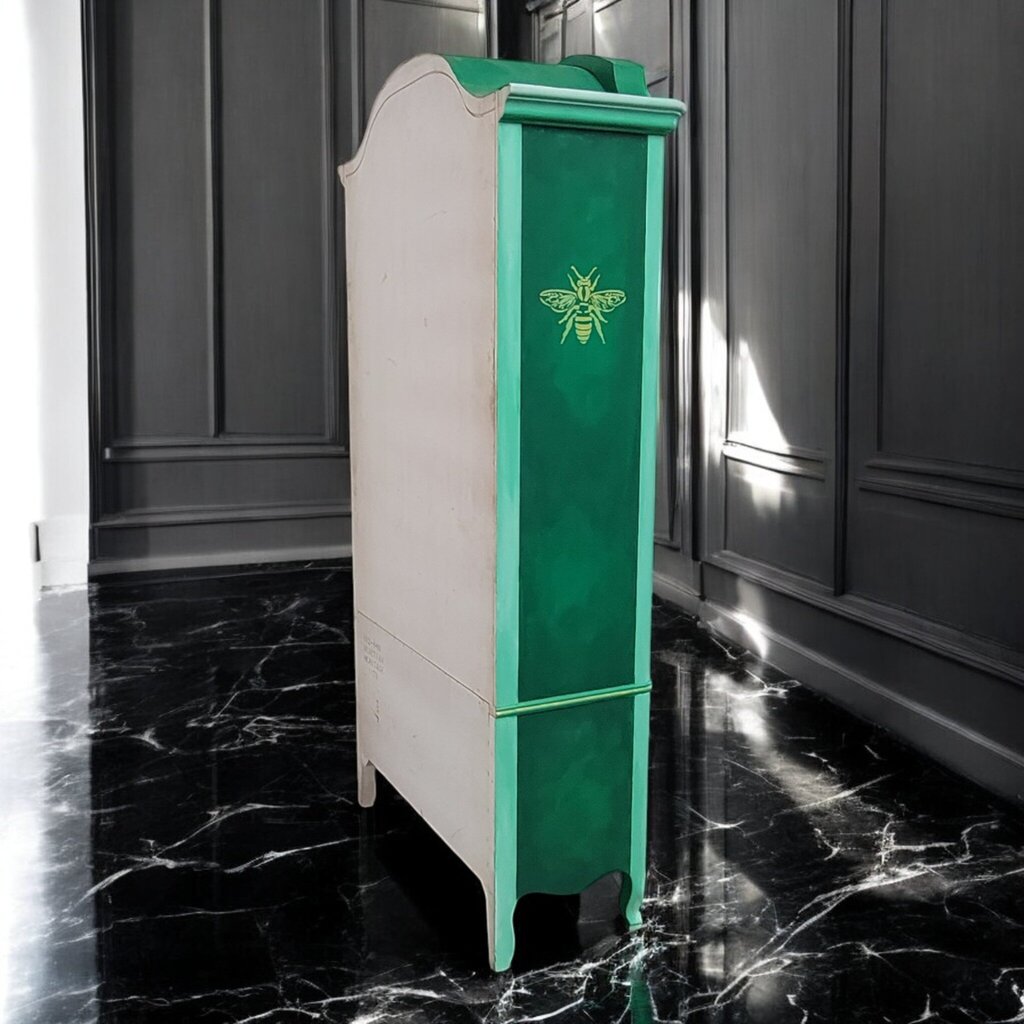 7360 Shamrock Green French Provincial Armoire * 2 - Dealer Shared