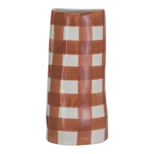 8" Fall Stoneware Vase New * Home
