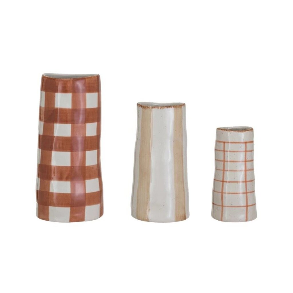8" Fall Stoneware Vase