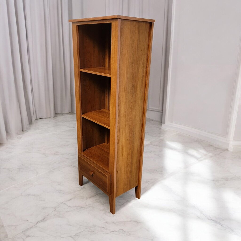 7373 Narrow 3 Shelf Bookcase with Drawer ~ Furniture