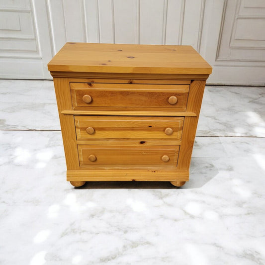 7375 Broyhil Knotty Pine 3 Drawer Chest Used ~ Furniture