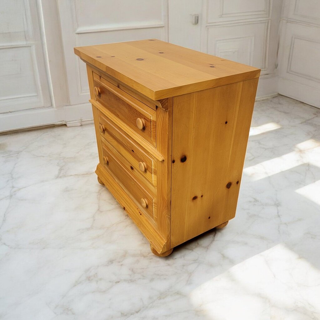 7375 Broyhil Knotty Pine 3 Drawer Chest ~ Furniture